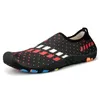 Swimming shoes couples outdoor wading beach shoes grey pink black and blue skin fitting snorkeling shoes