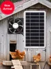 Nuovo ventilatore alimentato da pannello solare 30w ventilatore di scarico attrezzatura di ventilazione esterna per serra camper pollaio