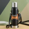 Vattenflaskor 1/1,4L Termiska botten stor kapacitet 304 All Steel Cup Outdoor Mountain Climbing Bottle With Band