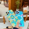 Moda TPU Laser Floral Butterfly Magnet bezprzewodowy obudowa ładowania dla iPhone'a 14 13 12 11 Pro Max Japoński mały świeży styl