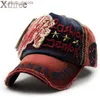 Ball Caps xthree Brand Cotton Fashion Вышивка антикварного стиля бейсболка Cacquette Snapback Hat для мужчин Женщины L230523