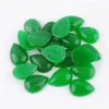 Lösa ädelstenar naturliga grön Jade Teardrop 13x18mm cabochon inga hålpärlor för DIY -smycken tillverkar örhängen armband halsbands ringar dh3wx