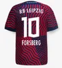 2023 2024 LEIPZIGs Soccer Jerseys RB SILVA OLMO NKUNKU POULSEN HAIDARA XAVER ADAMS SZOBOSZLAI LAIMER 22 23 24 RBL Football Shirt T enfants Kit Uniforme Fans version joueur