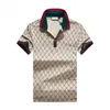 Men Polo koszule projektant Summer T koszule High Street Solid Kolor Lapel Printing Casual Business Sport Golf Style Fashion Polo Shirt