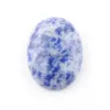 Gemles en vrac Natural Ovale sans trou Cabochon 22x30 mm Perles Fit Making bijoux Boucles d'oreilles Collier Bleu Stone Blue Amazonite Jades Bu3 Dhhwx