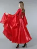 Stage Wear Women Waltz Dress Rumba Dance Costumes Ball Gown Trumpet Sleeve Ballroom Competition