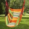 Hammocks Hammocks Canvas Hanging Hammock Chair Hanging Rope Swing Bed 200KG Load Bearing For Outdoor Garden Porch Beach Camping Travel G230