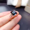 Cluster ringen mode topaz ring aankomst natuurlijke en echte vinger 925 sterling zilveren luxe stijl