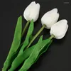 Decorative Flowers 40Pcs Tulip Flower Latex Real Touch For Wedding Decor Quality KC451