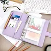 Cash Envelope Binder Eco-Friendly Notebook Faux Leather Waterproof Useful Receipt Coupon