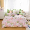 Ensembles de literie Solstice Home Textile Forest Deer Tropic Housse de couette Taie d'oreiller Drap de lit Enfant Adolescente Ensemble coloré 34PcsSets 230523