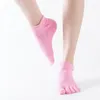 Chaussettes de sport 2023 femmes respirant Pilates anti-dérapant cinq orteils Yoga séchage rapide coton dames Ballet danse élasticité Fitness