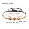 Bangle Amader 3pcs/set Luxury CZ ball Crown Charm Copper Bead Macrame Bracelets Men Handmade Long Tube Set Bracelets Bangles For Women