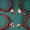ملحقات الكلاب عيد الميلاد القابلة للتعديل القابلة للتعديل يدويًا على حبل حبل صيني يدوي