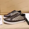 Классический дизайнер ретро вышивка мужчина обувь печать печать Canvas Mens Trainers кожа высокие кроссовки размером 38-45