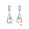 Ear Mankiet Women Sterling Sier Plated Water Drop Kolczyki GSSE614 Fashion 925 Talerz Kolczyka Dostawa prezentu Dhccy