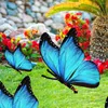 Gift Wrap Decorative Garden Inserts Butterflies Yards Acrylic Stake Patio Stakes Ornaments Sunflower Decoration