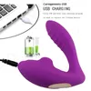 Vibrators Female vibrator U-shaped 10 speed click suction vibrator 2IN1 adult toy G-spot orgasmic suction stimulating toy 230524