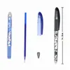 Ballpoint Pens 12pcsbox Luxury Erasable Pen Set 05mm Blue Black Ink for School Supplies Student Writing Exam Stationery 230523