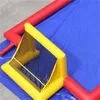 Dubbele kleuren opgeblazen bed geel rood opblaasbaar voetbalveld sport zachte activiteiten winddichte coole beweegbare schoonheid elastische elastische grote inflat bouncers mooie ba41 f23