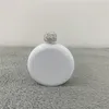 Fiaschetta da 5 once Sublimazione in bianco Boccale in acciaio inossidabile Mini Pentola da vino portatile Birra Whisky Bottiglia Tasca Boccetta rotonda con coperchio diamantato Set da vino