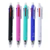 Ballpoint Pennen Multicolor Pen omvatten 5 kleuren Ball 1 Automatische potloodtop gum voor het markeren van schrijven School Supply Kids Love It 230523