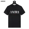 Moda moda amari baskılı amir amir amir amirler minimalist amis amis giyim tees Imiri tshirt amiiri marka erkekler mektup kadınlar yuvarlak lüks boyun tshirt s qaes