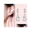 Ear Mankiet Women Sterling Sier Plated Water Drop Kolczyki GSSE614 Fashion 925 Talerz Kolczyka Dostawa prezentu Dhccy