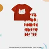 Roupas conjuntos de roupas para meninas roupas de algodão roupas de maçã tshirts e calças conjuntos infantis de caldas de primeira linha infantil infantil infantil infantil infantil