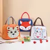 Backpacking Packs Cartoon Lunch Cute Portable Isolated Hot Bento Box Picnic Supplies Bag Fresh Cooler Handbag P230524