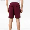 Shorts masculinos shorts calças de verão casuais calças de malha curta Longa de bote de luto amarelo