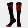 Chaussettes hautes de Compression pour hommes et femmes, sport, football, confort énergisant, soulagement de la Fatigue, rayures extensibles, S/M L/XL