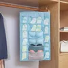 Storage Bags Double Sided Underwear Bag Folding Hanging Clother Organizer Hanger Clothes For Wardrobe Closet