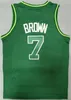 Finals Basketball Jaylen Brown Jersey 7 Marcus Smart 36 Bill 6 Jayson Tatum 0 Shirt Embroidery For Sport Fans Earned City Team Color Black Green White Top Quality
