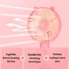 Nowy fan USB Pink Mini Handheld Fan Outdoor Mini Creative Desktop Office Mute ładowanie przenośnego wentylatora ręcznego