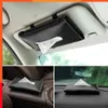 Nowe 1 szt. Zestawy ręczników Sun Visor Tissue Box Uchwyt Auto Wewnętrzne Dekoracja przechowywania do akcesoriów samochodowych