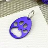 Aluminium Alloy Dog Paw Keychain Bottle Opener Beer Opener Tool Key Tag Chain Ring Random Colors Wholesale