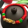 Charm Bracelets Copper Coin Pi Xiu Red Rope Bracelet Adjustable Ethnic Bangles Party Festival Gift For Friends