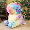 Plush Dolls 25~60cm Ultra Soft Dinosaur Plush Toy Down Cotton Kawaii Dino Plushie Peluche Pink Blue Green Party Animal Prop Decor Kids Gift 230523