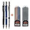 Markers 3PCSSet 20mm Mechanical Pencil Set 2B Colorfulblack Refills Art Sketch Office Stationery School Supplies 230523