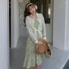 Рабочие платья сделают Spot Summer Носите костюм чистый цвет однорушко