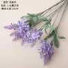 Decoratieve bloemen 3 stks Een stel Provence lavendel plastic kunstmatige valse planten trouwhuisdecoratie kersttafel