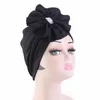 Nouvelle fleur perle perles Turban femmes chimio casquette musulman Hijab foulard Bonnet chapeau perte de cheveux tête couverture Skullies têtes africaines