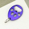 Aluminium Alloy Dog Paw Keychain Bottle Opener Beer Opener Tool Key Tag Chain Ring Random Colors Wholesale