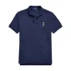 NOUVEAU Polos revers chemise à manches courtes pour hommes brodé BEAR LOGO Tee T SHIRT business sports pur coton