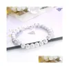 Perlé Sterling Sier Plaqué 8M Sable Perle Brins Bracelet Gssb145 Mode 925 Plaque Bijoux Bracelets Drop Delivery Dh1Sq