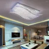 Tavan Işıkları GZMJ uzaktan kumanda kısaltılabilir ışık değişikliği 4 renk delretemodern LED kristal demir modern parlaklık lambası ev odası