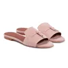 Designer LP Womens Sandals Summer Walk Beach Sliders Luxury Suede Shoe Comfort Flats