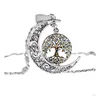 Pendentif Colliers Rétro Arbre De Vie Temps Gem Verre Collier Hommes Et Femmes Moonlight Chandail Ch Gsfn191Avec Chaîne Mix Ordre 20 Pie Dhigo