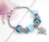 Bedelarmbanden 10 stcs groothandel dames armband oceaan strand stijl zeester bead tropical palmboom pulsera Bijoux